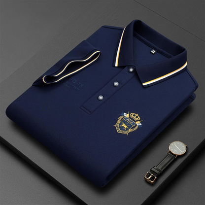 Polo da uomo comoda – traspirante, non fa sudare, non stringe, comfort per tutto il giorno per anziani-AQY