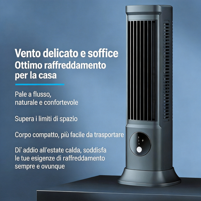 Climatizzatore portatile per un'estate fresca, raffredda in pochi secondi!