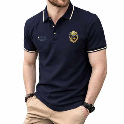 Polo da uomo comoda – traspirante, non fa sudare, non stringe, comfort per tutto il giorno per anziani-AQY